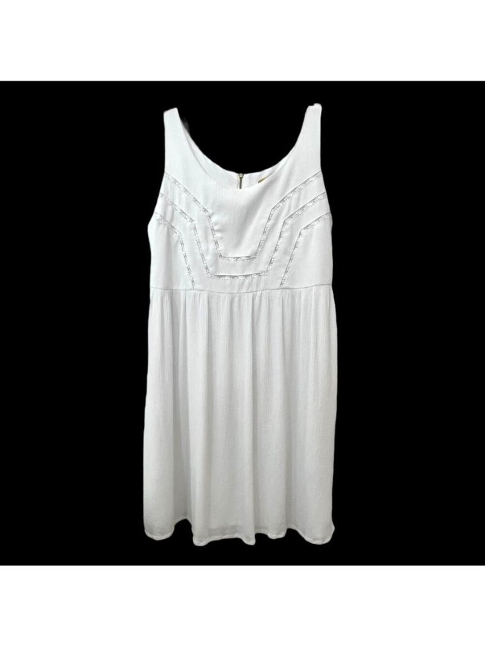 Princess Vera Wang White Sleeveless Dress Sz 7 Lace Fairy Whimsical